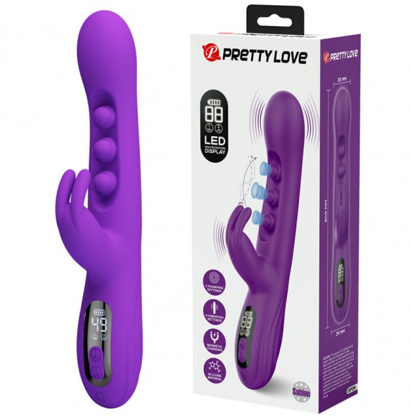 PRETTY LOVE - Sabien LED Display Vibration Thumping Massager (Chargeable - Purple) PRETTY LOVE - Sabien LED Display Vibration Thumping Massager (Chargeable - Purple)